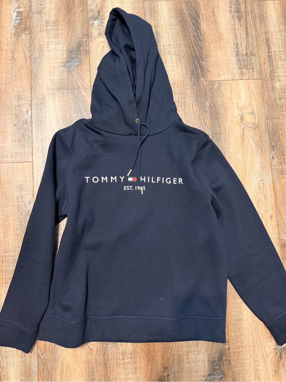 Tommy Hilfiger Navy Logo Pullover Hoodie